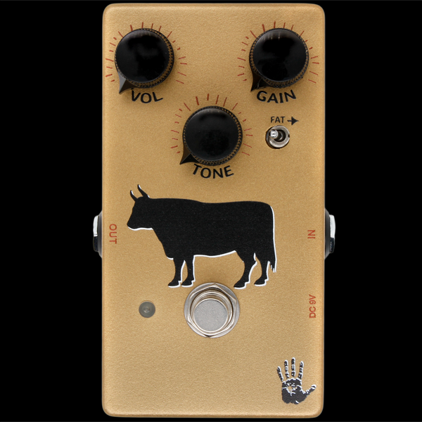 Sacred Cow - Mojo Hand FX - Professional Gold Transparent Overdrive Guitar Pedal - Klon Silver Horsie Centaur